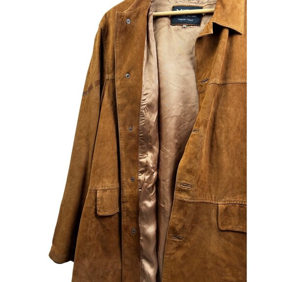 Vtg Vinci Vera Pelle Suede Italian Jacket XL 46-48 Genuine Leather Buttery Soft - Picture 10 of 16
